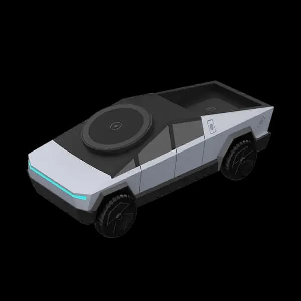 Tesla Cyber Truck Multifunctional 3 In 1 MagSafe Wireless Charger Grey