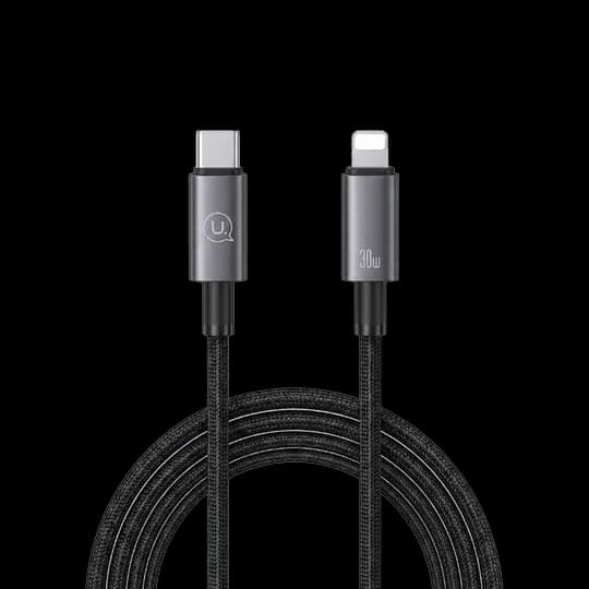 Usams 2 Metre SJ665 Type C To Lightning 30W Aluminum Alloy Fast Charging Data Cable