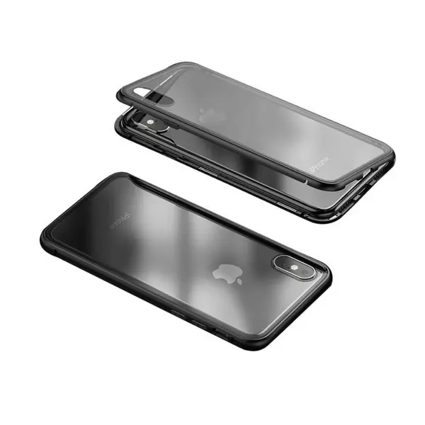 Wk Magnetic Glass Case Iphonex Black
